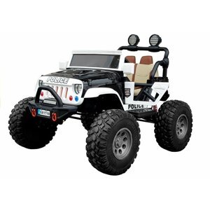 mamido Elektrické autíčko jeep SX1719 4x4 Polícia čierne