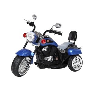 mamido Detská elektrická motorka Chopper modrá