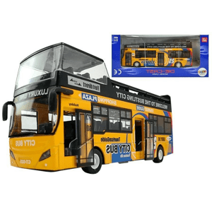 mamido Dvojposchodový autobus 1:32 žltý