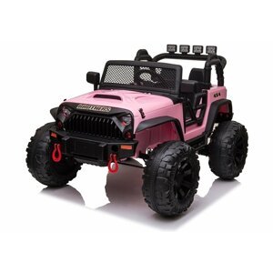 mamido Detské elektrické autíčko jeep Power ružové