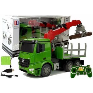 Double E Double E Auto Mercedes-Benz Arocs 1/20 Diaľkovo ovládaný nákladný žeriav na drevo 2.4G