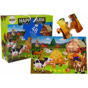mamido Detské puzzle farma zvierat 48 ks