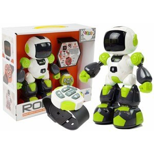 mamido Interaktívny robot na diaľkové ovládanie hodinkami zelený
