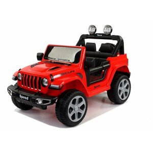 mamido Detské elektrické autíčko jeep Super Speed červené