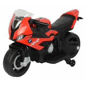 mamido Detská elektrická motorka BMW S1000RR čierno-červená