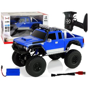 mamido Auto Off-Road R/C 2.4G Horolezecké auto 1:8 Modrá 4x4