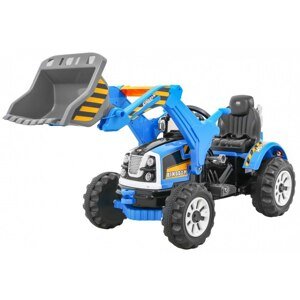 mamido Detský elektrický traktor modrý