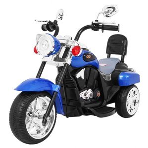 mamido Detská elektrická motorka Chopper modrá