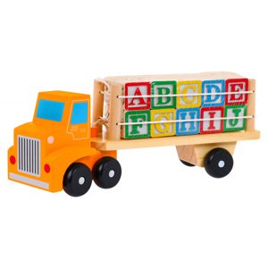 mamido Drevené nákladné auto s kockami