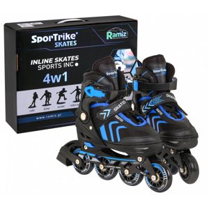 mamido Kolieskové korčule SportTrike 4v1 modré 39-43