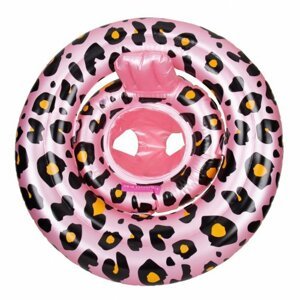 Swim Essentials Nafukovacie koleso pre bábätko - leopard rose gold