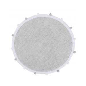 Detský koberec Bubbly Light Grey Ø 120 Cm