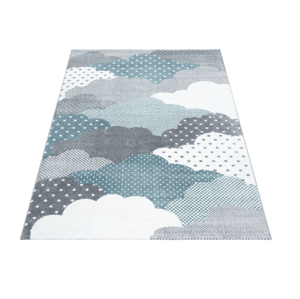 Mombi Detský modrý koberec Oblaky - rôzne rozmery Koberec: 120x170 cm