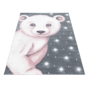 Mombi Detský ružový koberec Bambi Macko - rôzne rozmery Koberec: 120x170 cm