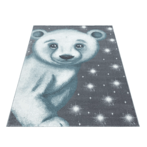 Mombi Detský modrý koberec Bambi Macko - rôzne rozmery Koberec: 120x170 cm