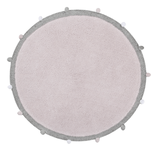 Lorena Canals Detský prateľný koberec Bubbly Soft Pink Ø 120 Cm