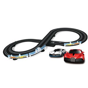 mamido  Závodné autozávodné dráha s autíčkami, závodné dráhy s licenciou Bugatti, 2.5m, mierka 1:64