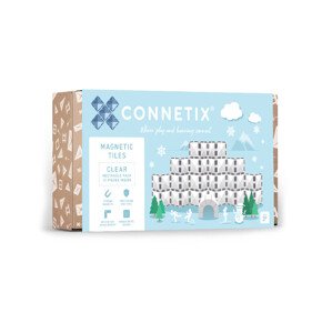 Connetix  Connetix Tiles - Magnetická Stavebnica Priehľadná Obdĺžniky 12 ks