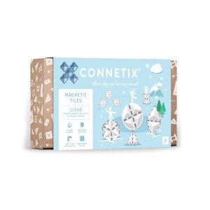 Connetix  Connetix Tiles - Magnetická Stavebnica Priehľadná Rozširujúca Sada 24 ks