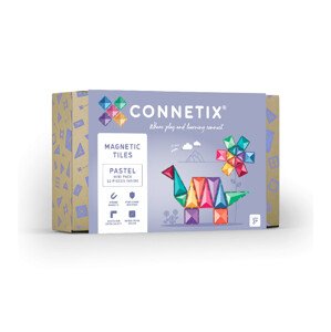 Connetix  Connetix Tiles - Magnetická Stavebnica Pastelová Mini 32 ks