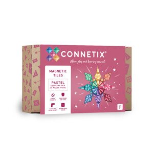 Connetix  Connetix Tiles - Magnetická Stavebnica Geometry Pastelová 40 ks