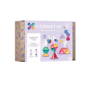 Connetix  Connetix Tiles - Magnetická Stavebnica Rozširujúca Pastelový Set 48 ks