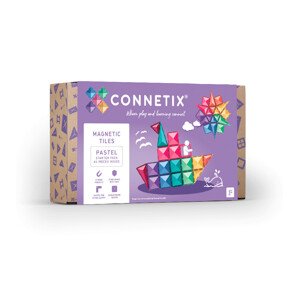 Connetix  Connetix Tiles - Magnetická Stavebnica Pastelový Štartovací Set 64 ks