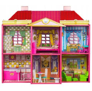 Ecotoys  Ecotoys Veľký domček pre bábiky s nábytkom Villa