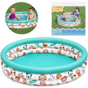 mamido  Nafukovacie bazénik pre deti SAFARI ANIMALS Bestway 122cm