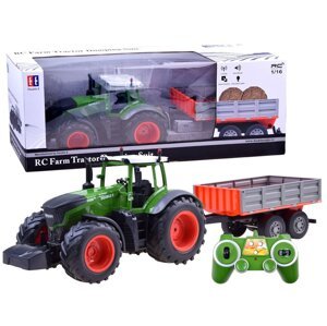 Double E  Double E Traktor s vlečkou na diaľkové ovládanie R / C 1:16 zelený