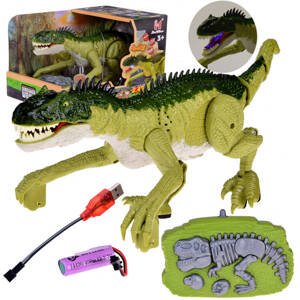 mamido  Zelený dinosaurus prehistorická hračka na diaľkové ovládanie