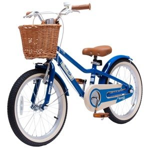 RoyalBaby  Detský bicykel RoyalBaby Eurocle 18" s košíkom modrej