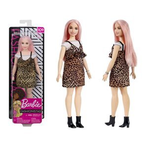 mamido  Barbie bábika Fashionistas šaty v leoparďom vzore