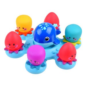 mamido  Veľryba a chobotničky hračka do kúpeľa