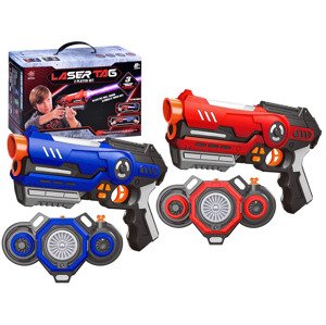 mamido  Laserové pištole so zameriavačom modro - červená