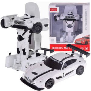 mamido  RASTAR Mercedes GT3 AMG robotické auto s transformáciou so svetlom a zvukom