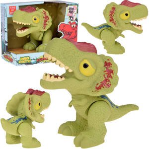 mamido  Figúrka dinosaura Dilophosaurus s pohyblivými končatinami zelená