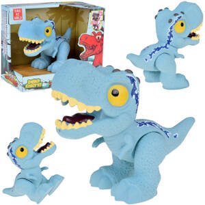 mamido  Figúrka dinosaura Dilophosaurus s pohyblivými končatinami modrá