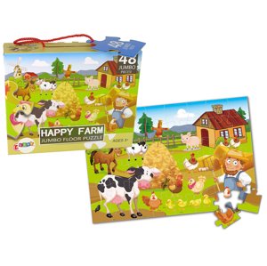 mamido  Puzzle Pre Deti Zostavovacia Farma Zvieratá 48 Dielok