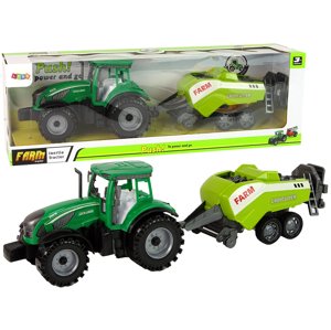 mamido  Zelený Poľnohospodársky Traktor s Rozsievačom a Trecím Pohonom