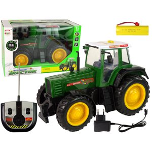 mamido  Zeleno-Čierny Traktor R/C Diaľkovo Ovládaný 38 cm