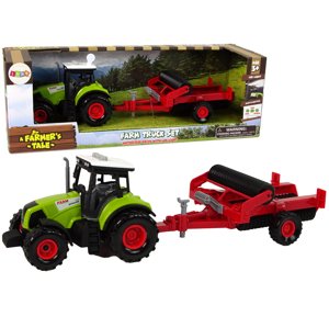 mamido  Elektrické autíčko traktor pre deti s prívesom Farma