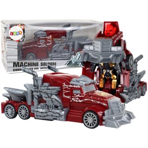 mamido  Červený Kamión Robot Transformácia 2v1 Multifunkčný