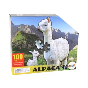 mamido  Puzzle 100 dielov Motív bielej alpaky Zvieratá