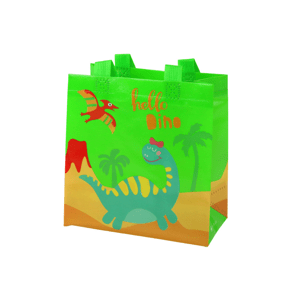 mamido  Darčeková taška Dinosaurus Zelená 23cm x 21,5 cm x 11cm