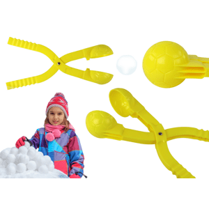 mamido  Snehuliak - Strojček na snehové gule Vzor lopty Žltý 35cm x 7cm x 7cm