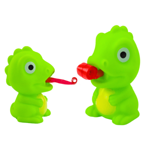 mamido  Gumový dinosaurus so zaťahovacím jazykom zelený 8 cm
