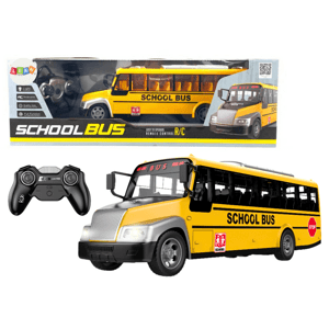 mamido  Školský autobus na diaľkové ovládanie RC so svetlami žltý