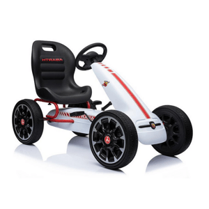 mamido  Detská šliapacia motokára ABARTH biela