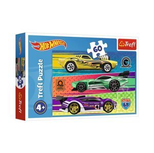 mamido  Puzzle závodné Hot Wheels 60 dielikov Trefl 17389